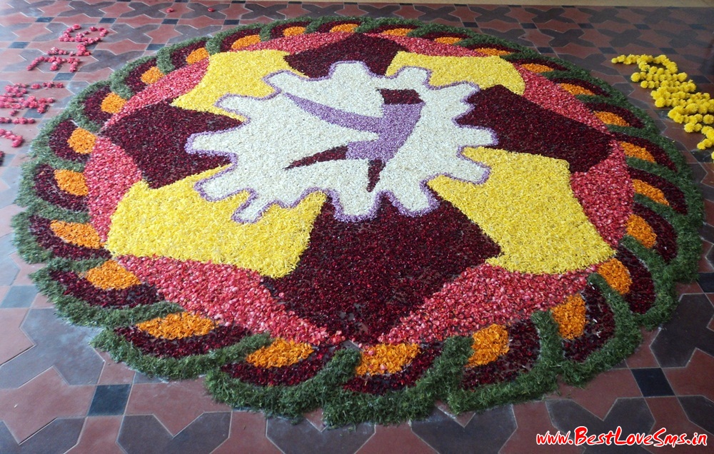 Flowers Rangoli Designs