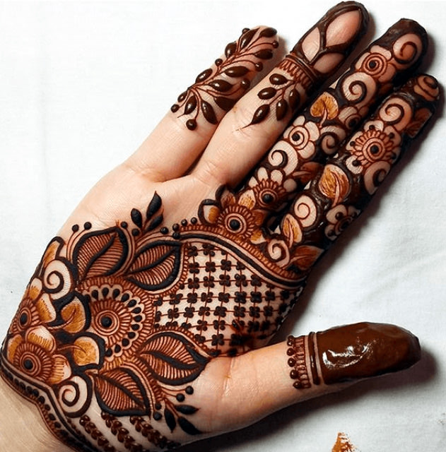 Front Hand Arabic Mehndi