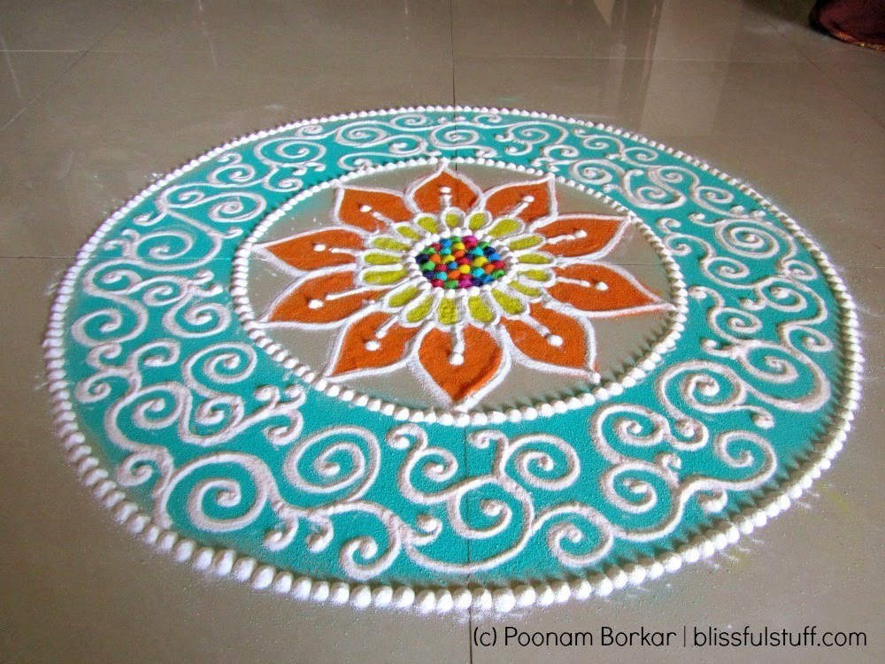 Beautiful Free Hand Rangoli Designs for Diwali