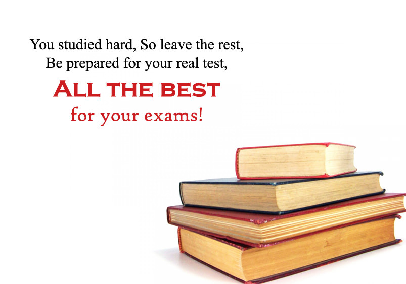 all the best for exams