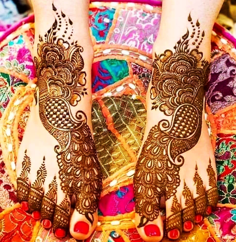 Dulhan or Bridal Arabic Mehndi Designs for Foot à¤¦à¥�à¤²à¥�à¤¹à¤¨ à¤…à¤°à¥‡à¤¬à¤¿à¤• à¤¹à¥€à¤¨à¤¾ à¤¡à¤¿à¥›à¤¾à¤‡à¤¨.