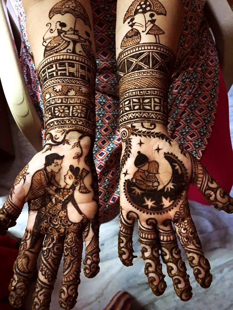 Latest Bridal Mehndi Design for Hands
