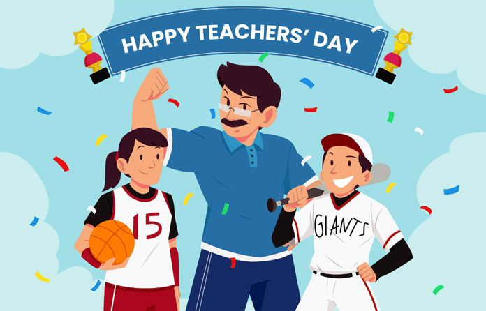 Happy Teachers Day for Sports Person
