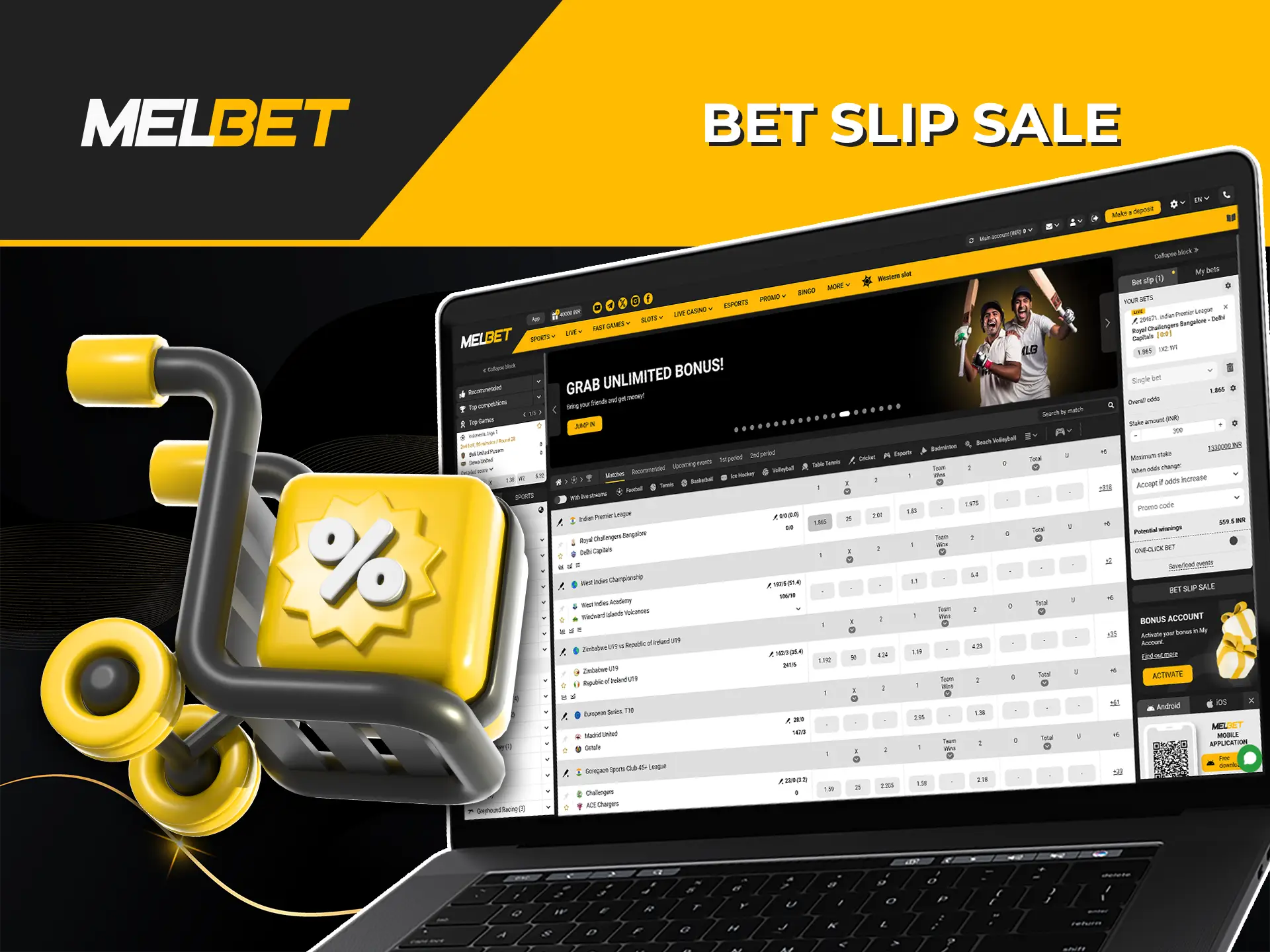 Sell your unsettled bet slips on Melbet and get money for your account.