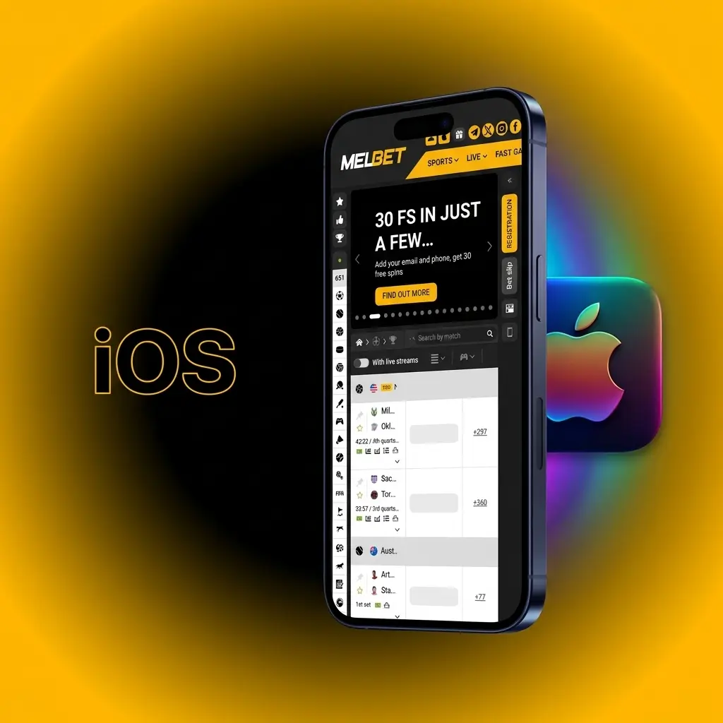 Melbet iOS app download steps for iPhone and iPad running iOS 11.0 or later via App Store