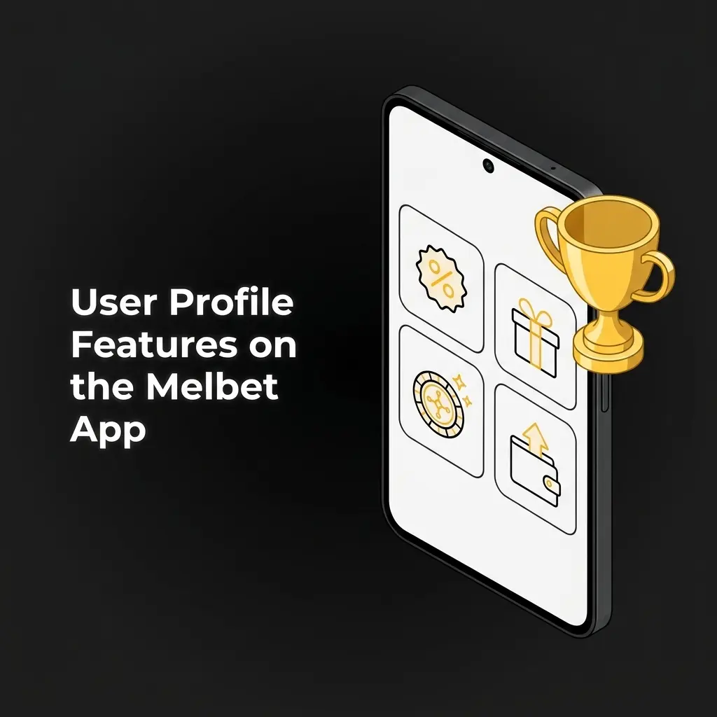 Melbet app user profile screen showing balance, transaction history, and betting controls in INR